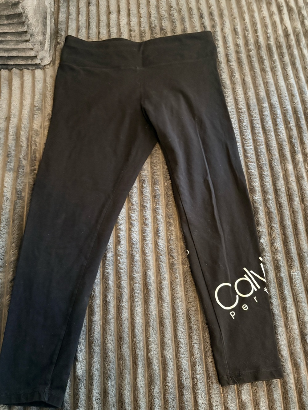 Calvin Klein Black Women' Leggings with White Logo